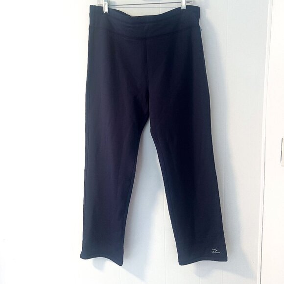 NEW LL Bean Primaloft Therma-stretch Fleece Mid-Rise Straight-Leg Navy Pants XL - Picture 5 of 16